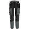 Snickers 6218 AllroundWork, Stretch Trousers with Holster Pockets Grey & Black